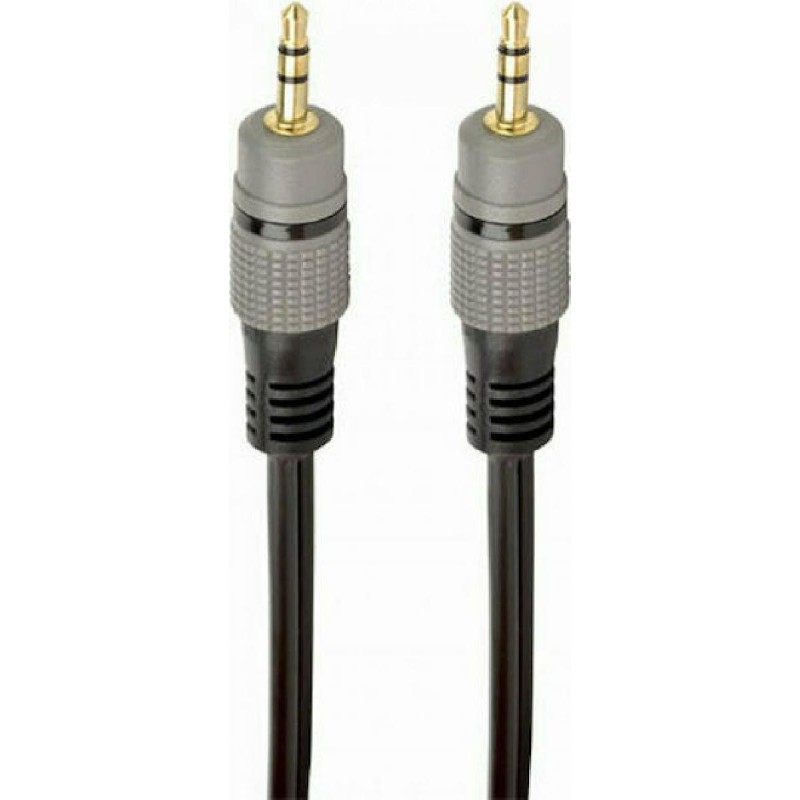 Cablexpert Καλώδιο 3.5mm male - 3.5mm male 1.5m (CCAP-3535MM-1.5M) Μαύρο