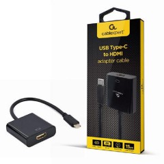 Cablexpert Μετατροπέας USB-C male σε HDMI female 15CM (A-CM-HDMIF-04)