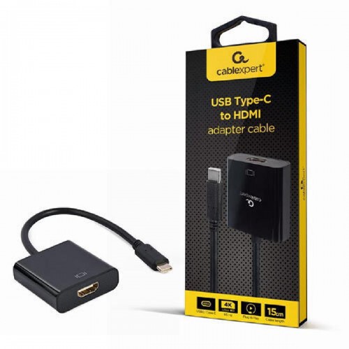 Cablexpert Μετατροπέας USB-C male σε HDMI female 15CM (A-CM-HDMIF-04)