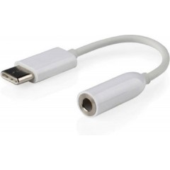 Gembird Μετατροπέας USB-C female σε 3.5mm female Λευκό 1τμχ (A-CM-3.5F-01)