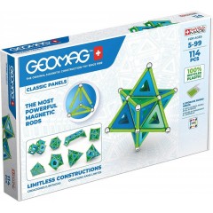 Geomag Μαγνητικό Παιχνίδι Κατασκευών Classic Panels για Παιδιά 5+ Ετών 114τμχ (473)