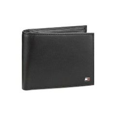 Tommy Hilfiger Ανδρικό Πορτοφόλι Eton Flap AM0AM00652 002 Μαύρο