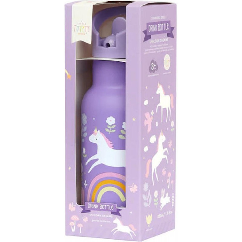 A Little Lovely Company Παιδικό Παγούρι Θερμός Ανοξείδωτο με Καλαμάκι 350ml (DBSSUD77) Unicorn Dreams A Little Lovely Company Παιδικό Παγούρι Θερμός Ανοξείδωτο με Καλαμάκι 350ml (DBSSUD77) Unicorn Dreams