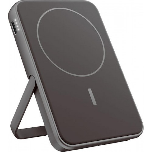 Fresh 'n Rebel Magnetic MagSafe Power Bank 5000mAh με Θύρα USB-C (2PBM5000SG) Storm Grey