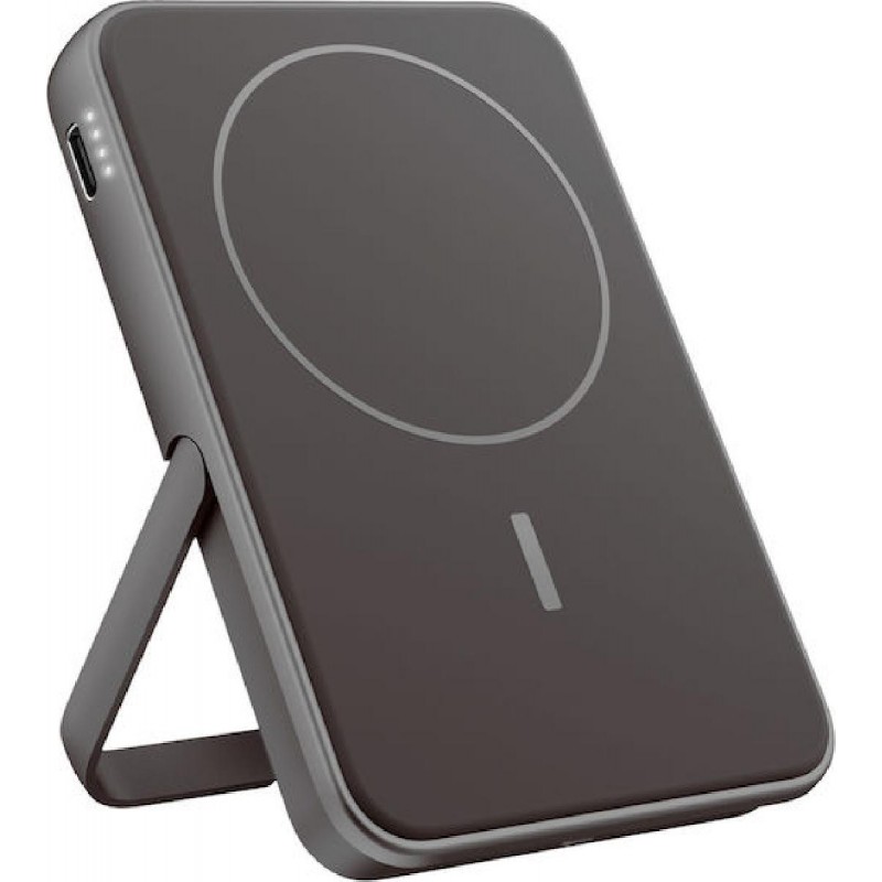 Fresh 'n Rebel Magnetic MagSafe Power Bank 5000mAh με Θύρα USB-C (2PBM5000SG) Storm Grey