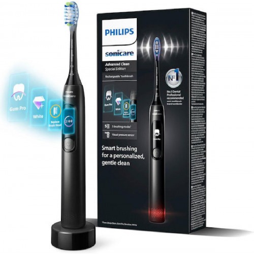 Philips Sonicare Water Flosser HX3792/11 με Αισθητήρα Πίεσης και Θήκη Ταξιδίου Μαύρο