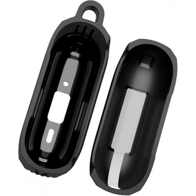 Spigen Rugged Armor Θήκη Σιλικόνης με Γάντζο σε Μαύρο χρώμα για Apple AirPods Pro 3