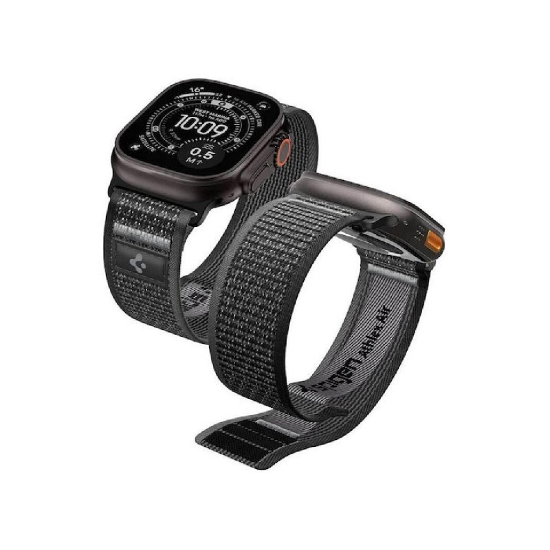 Spigen Λουράκι Υφασμάτινο Μαύρο (Apple Watch 49mm/46mm/45mm/44mm)