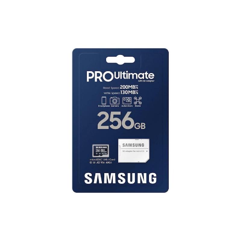 Samsung PRO Ultimate microSDXC 256GB Class 10 U3 V30 A2 UHS-I με αντάπτορα (MB-MY256SA) Samsung PRO Ultimate microSDXC 256GB Class 10 U3 V30 A2 UHS-I με αντάπτορα (MB-MY256SA)