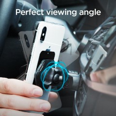 Spigen Kuel QS24 Universal CD Slot Car Phone Holder με Μαγνήτη (000CG21944) Black