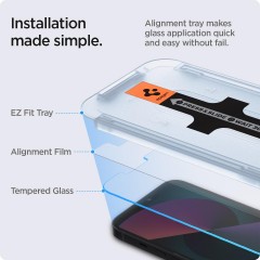 Spigen Glas.tR EZ Fit Screen Protection 2 Pack for iPhone 14/13 Pro/13 (AGL03385)
