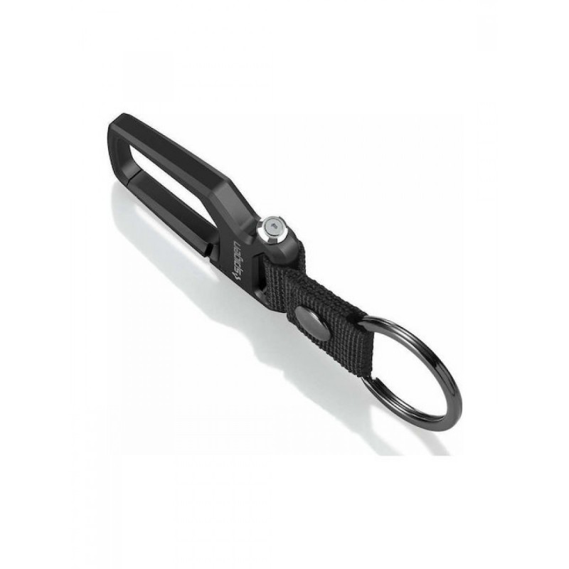 Spigen Carabiner With KeyRing 1 Pack, black - (AHP06961)