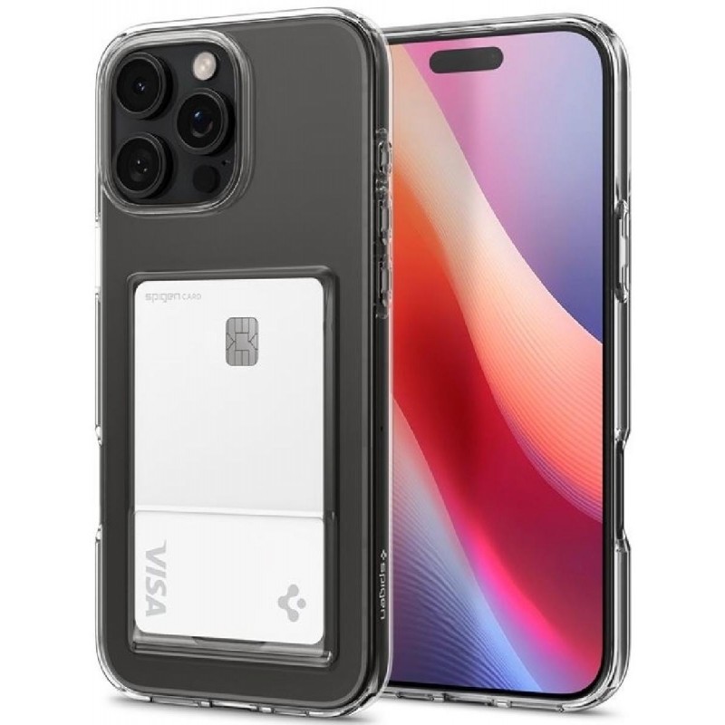 Spigen Crystal Slot για Apple iPhone 16 Pro - Crystal Clear (ACS08144)