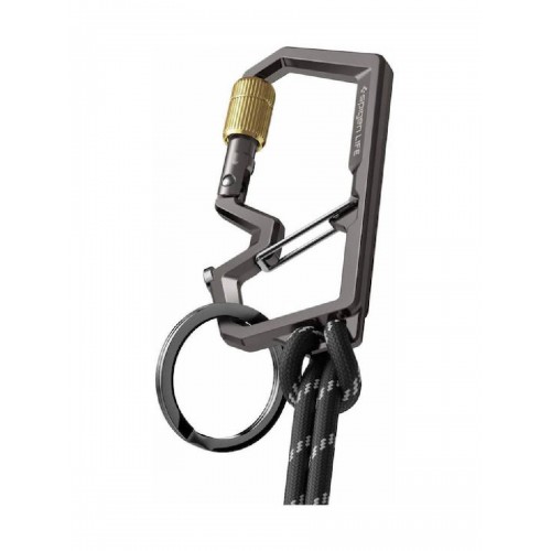 Spigen Sgp Carabiner Μπρελόκ Κλειδιά 2ης Γενιάς Ανοιχτήρι 1 Τεμ Γραφιτης Ahp08894