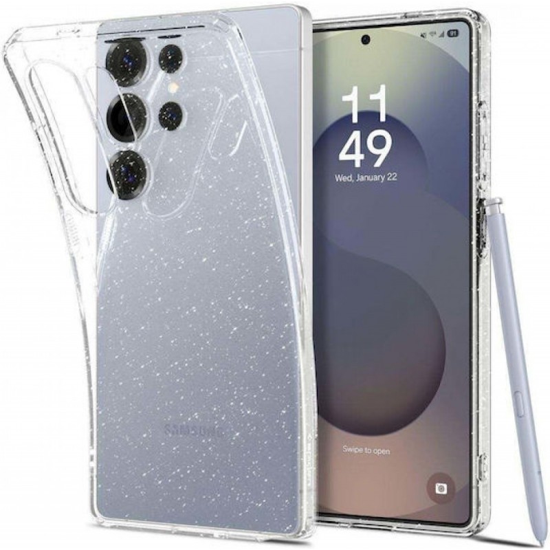 Spigen Liquid Crystal Back Cover Σιλικόνης 0.3mm Διάφανο (Galaxy S25 Ultra