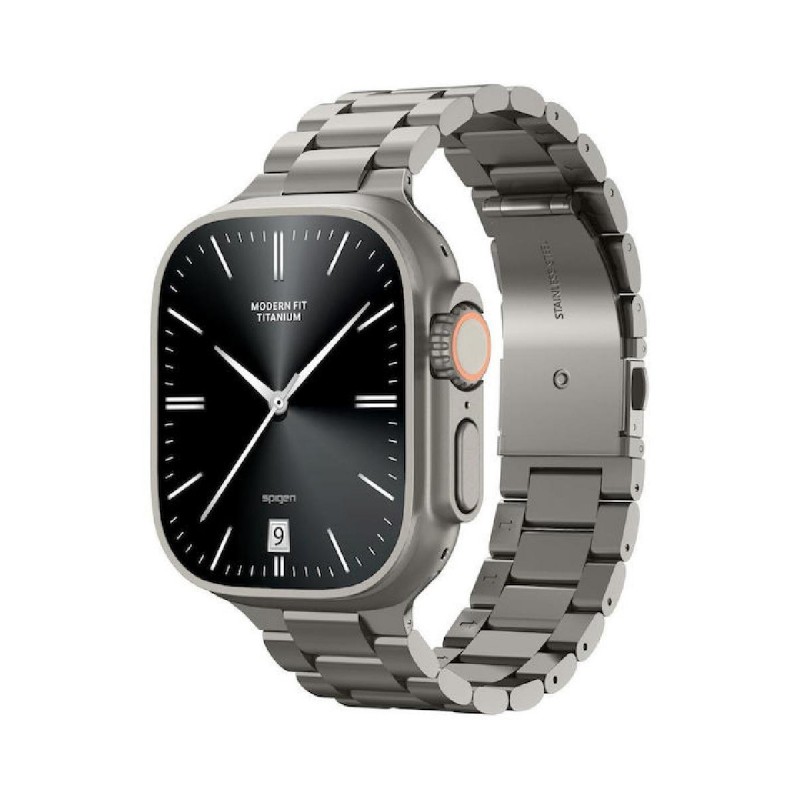 Spigen Modern Fit Titanium Band, natural titanium - Apple Watch 49mm/46mm/45mm/44mm