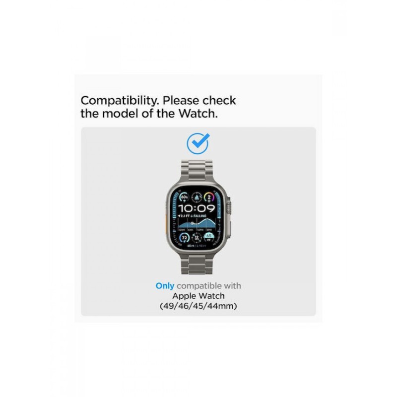 Spigen Modern Fit Titanium Band, natural titanium - Apple Watch 49mm/46mm/45mm/44mm