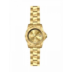 Invicta Pro Diver Ανδρικό Ρολόι 40mm Αυτόματο με Χρυσό Μεταλλικό Μπρασελέ (13929)