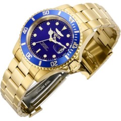 Invicta Pro Diver Ανδρικό Αναλογικό Ρολόι 40mm (26974) Χρυσό / Μπλε