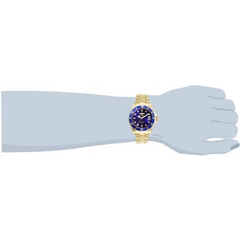 Invicta Pro Diver Ανδρικό Αναλογικό Ρολόι 40mm (26974) Χρυσό / Μπλε