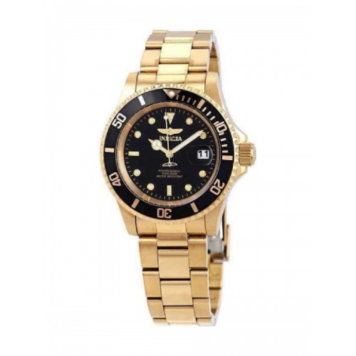 Ρολόι Invicta Pro Diver Gold-tone Black Dial 40 mm 26975 Quartz - Ανδρικό Χρυσό 40mm