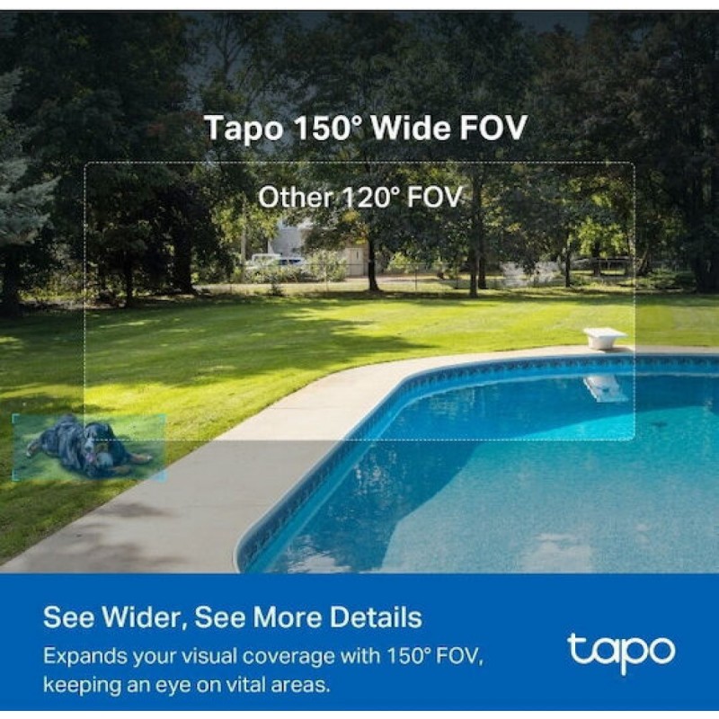 TP-LINK Tapo C425 KIT Κάμερα Παρακολούθησης Full HD+ 4MP Αδιάβροχη Μπαταρίας με Αμφίδρομη Επικοινωνία v2.0