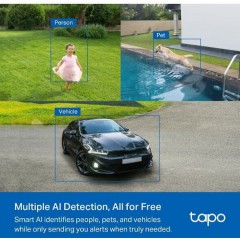 TP-LINK Tapo C425 KIT Κάμερα Παρακολούθησης Full HD+ 4MP Αδιάβροχη Μπαταρίας με Αμφίδρομη Επικοινωνία v2.0