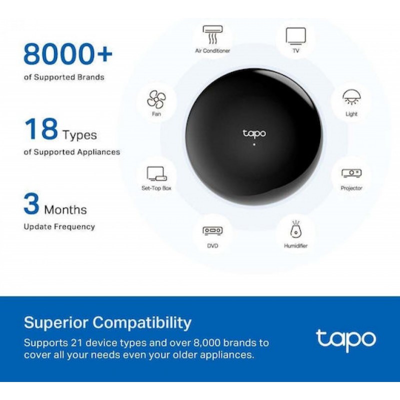 Tp-Link Tapo H110 Smart Smart IR & IoT Hub Universal Remote Control v1.0