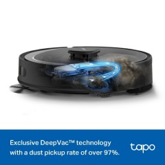 Tp-Link Tapo RV30 Max 5300Pa Hyper Suction Robot Vacuum & Mop Black