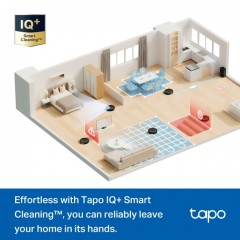 Tp-Link Tapo RV30 Max 5300Pa Hyper Suction Robot Vacuum & Mop Black