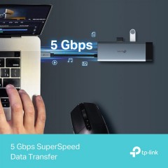 Tp-Link UH6120C USB Type-C 6-Port Hub (0102500040) Gray