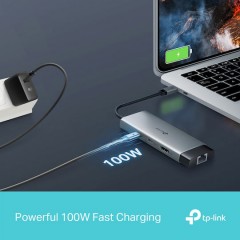 Tp-Link UH6120C USB Type-C 6-Port Hub (0102500040) Gray