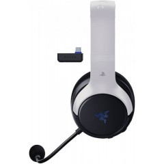 Razer Kaira Hyperspeed PlayStation for PS5 / PC Ασύρματο Over Ear Gaming Headset με σύνδεση USB Licensed Black/White