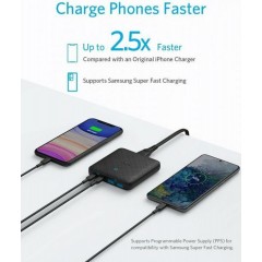 Anker PowerPort Atom III 65W Slim Wall Charger (A2046313) Black